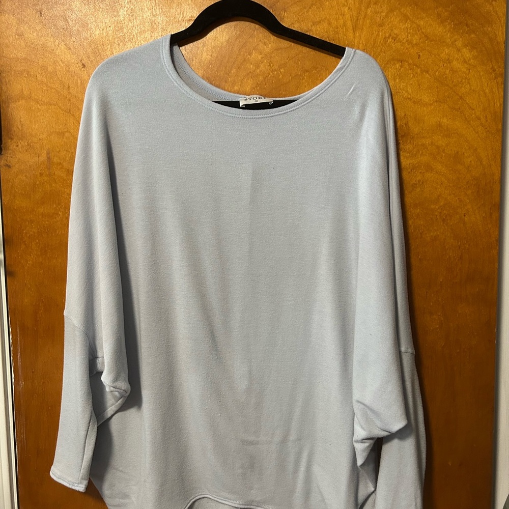 Light Blue Oversized Top